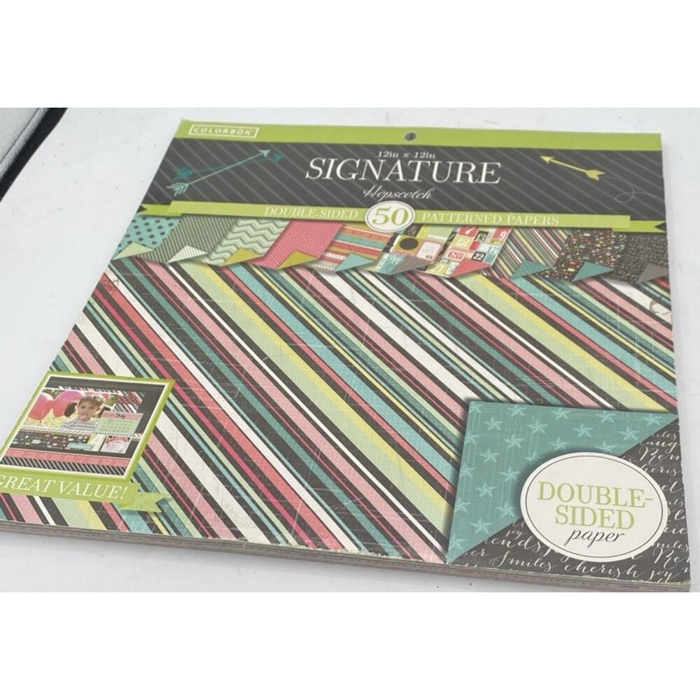 Colorbok Signature Hopscotch Double Sided Paper 50 Patterned